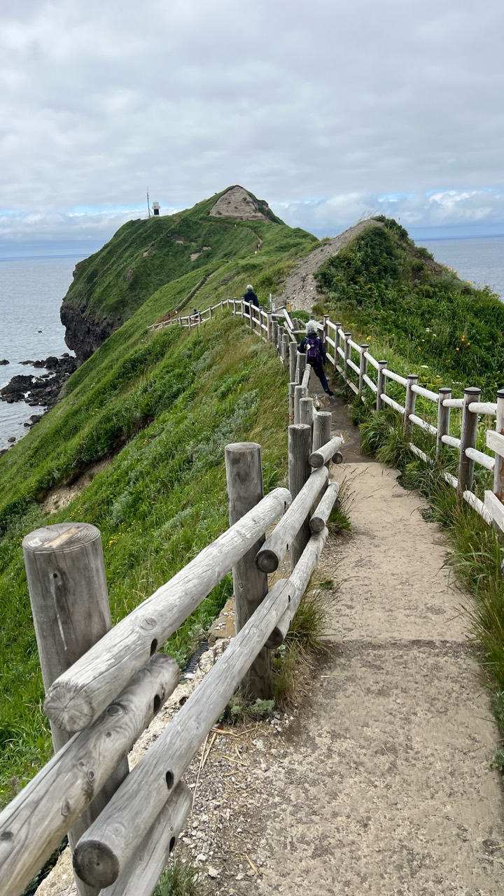 神威岬稜線步道實拍，呈現積丹海岸一日路線中的行走感。